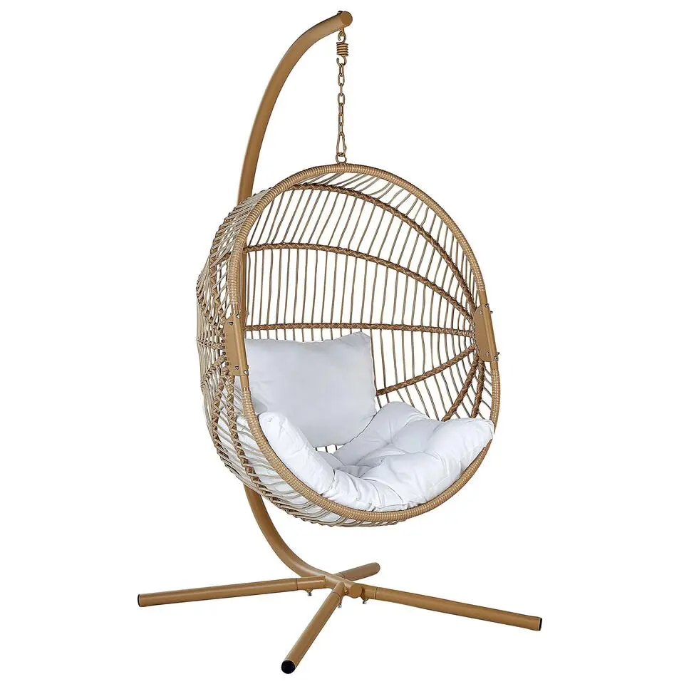 ACRI - Hangstoel - Beige - PE rotan