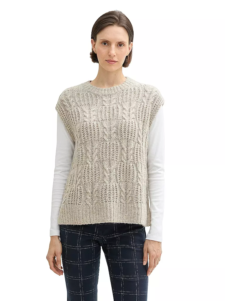 TOM TAILOR Pullunder beige