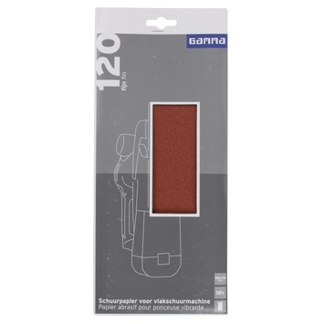 GAMMA schuurpapierk120 fase 115x280 blauw 10
