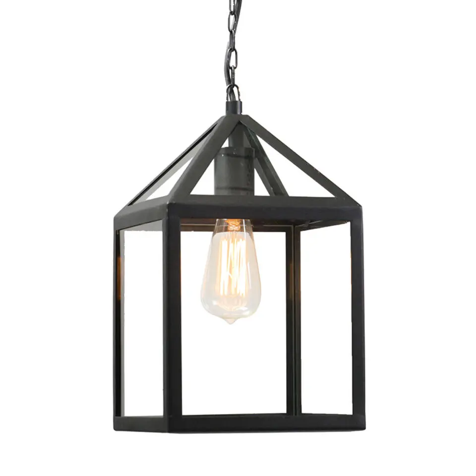 Qazqa hanglampen buiten amsterdam zwart e27