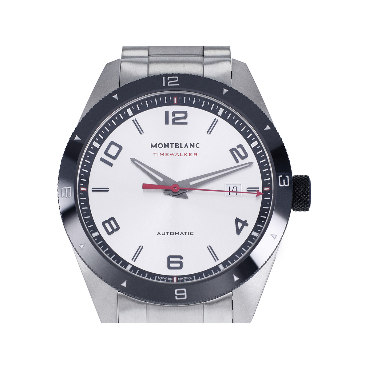 Montre d'occasion MONT BLANC Timewalker homme automatique acier