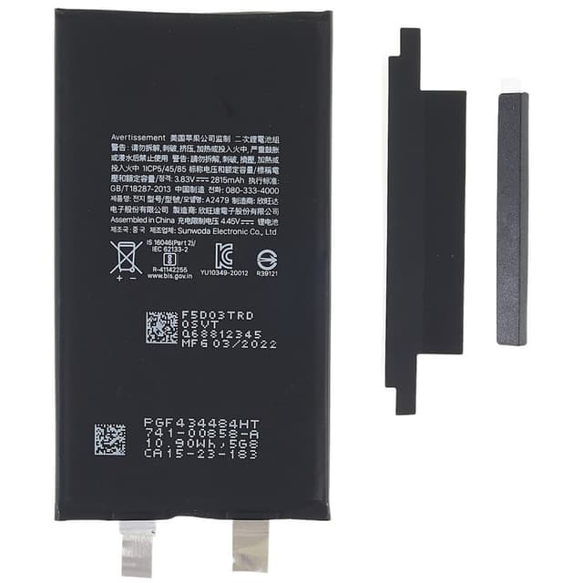 iPhone 12/12 Pro 3.83V 2815mAh genopladeligt Li-ion-batteri