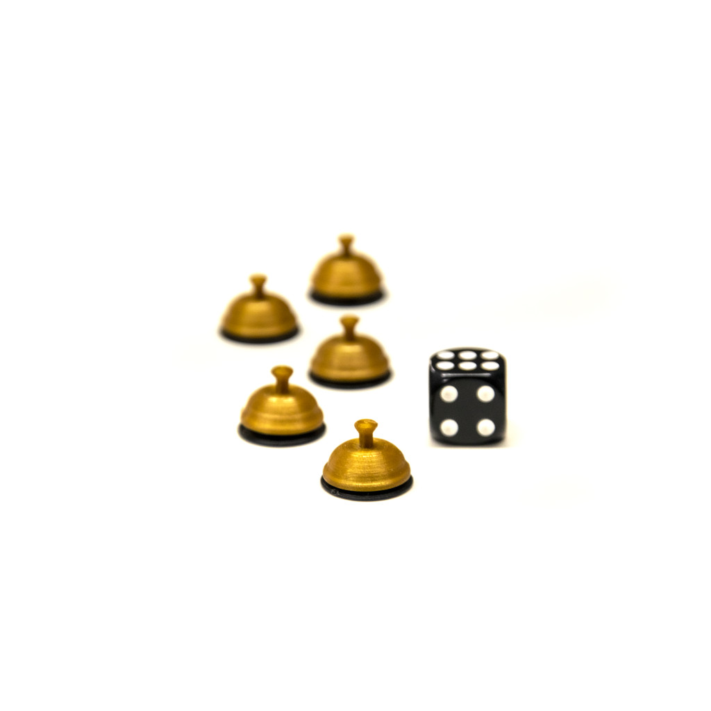 Pions en forme de sonnettes de table - x5