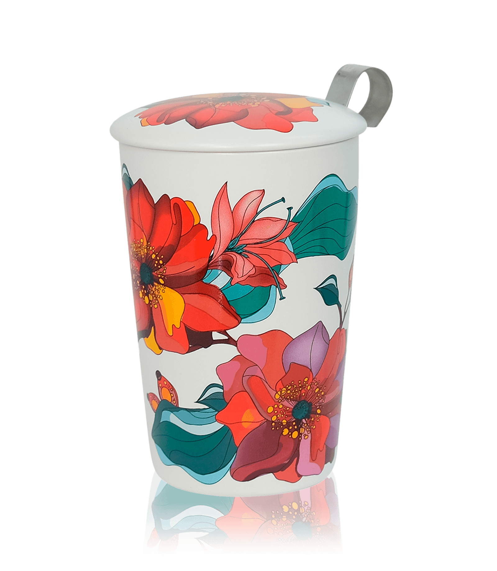 Tisani&egrave;re double paroi 25Cl-EIGENART Motif Poppy jaune
