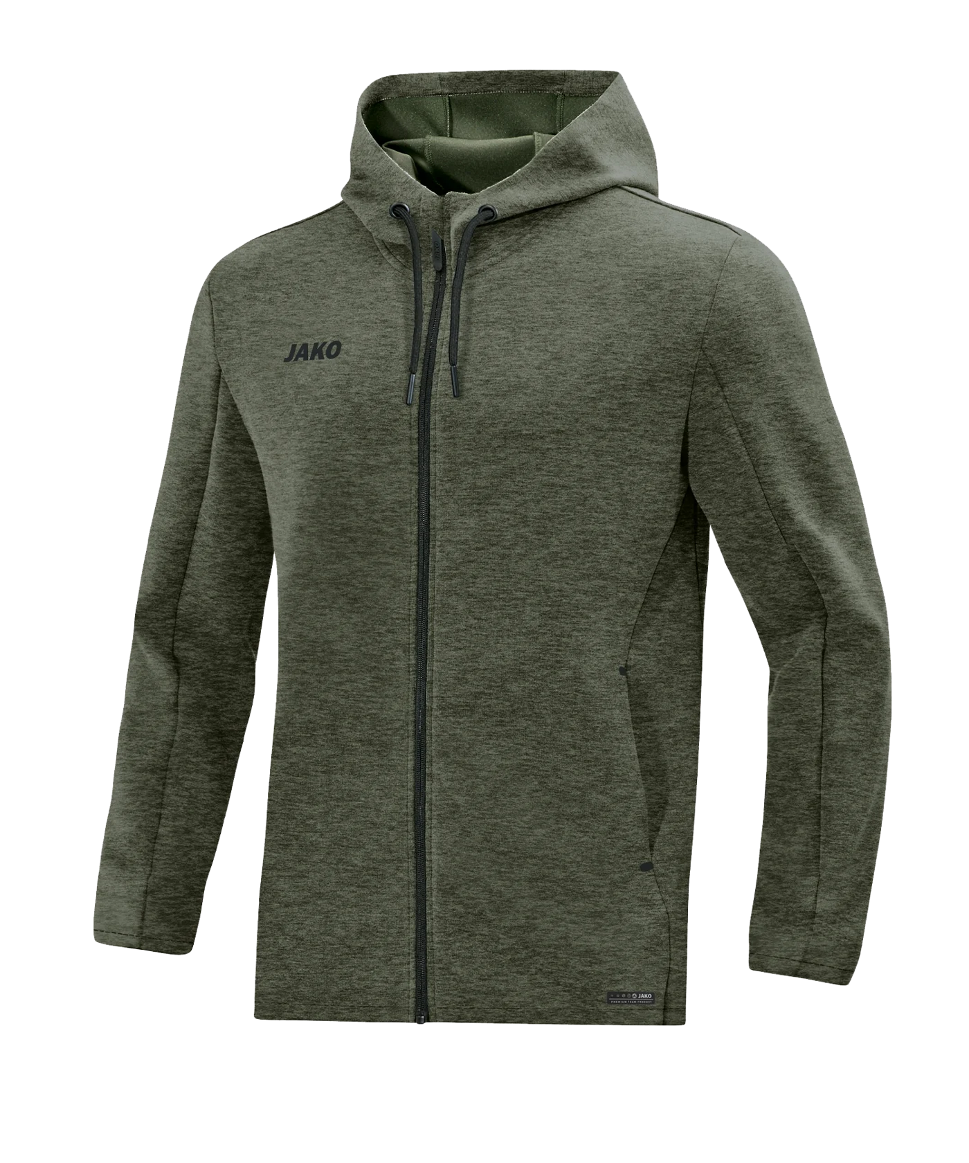 JAKO Premium Basic Kapuzenjacke Khaki F28
