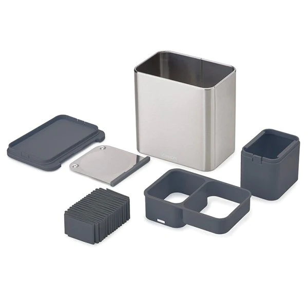 Pot à ustensiles et couteaux en inox Surface Joseph Joseph