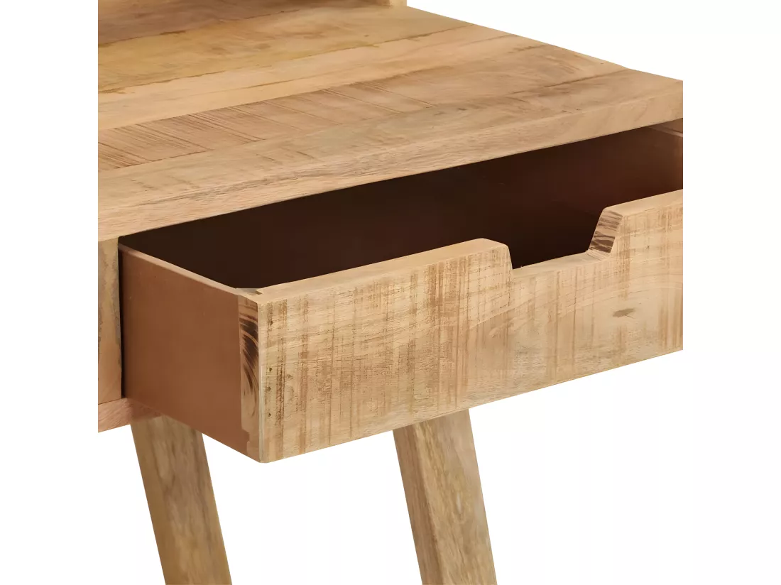 Bureau 100x45x90 cm Bois de manguier brut solide