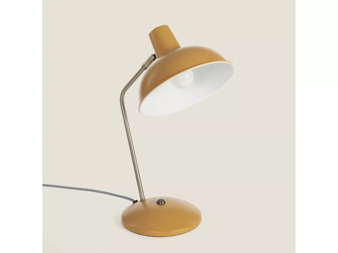 Lampe de Bureau Flex Métal Sahani Moutarde
