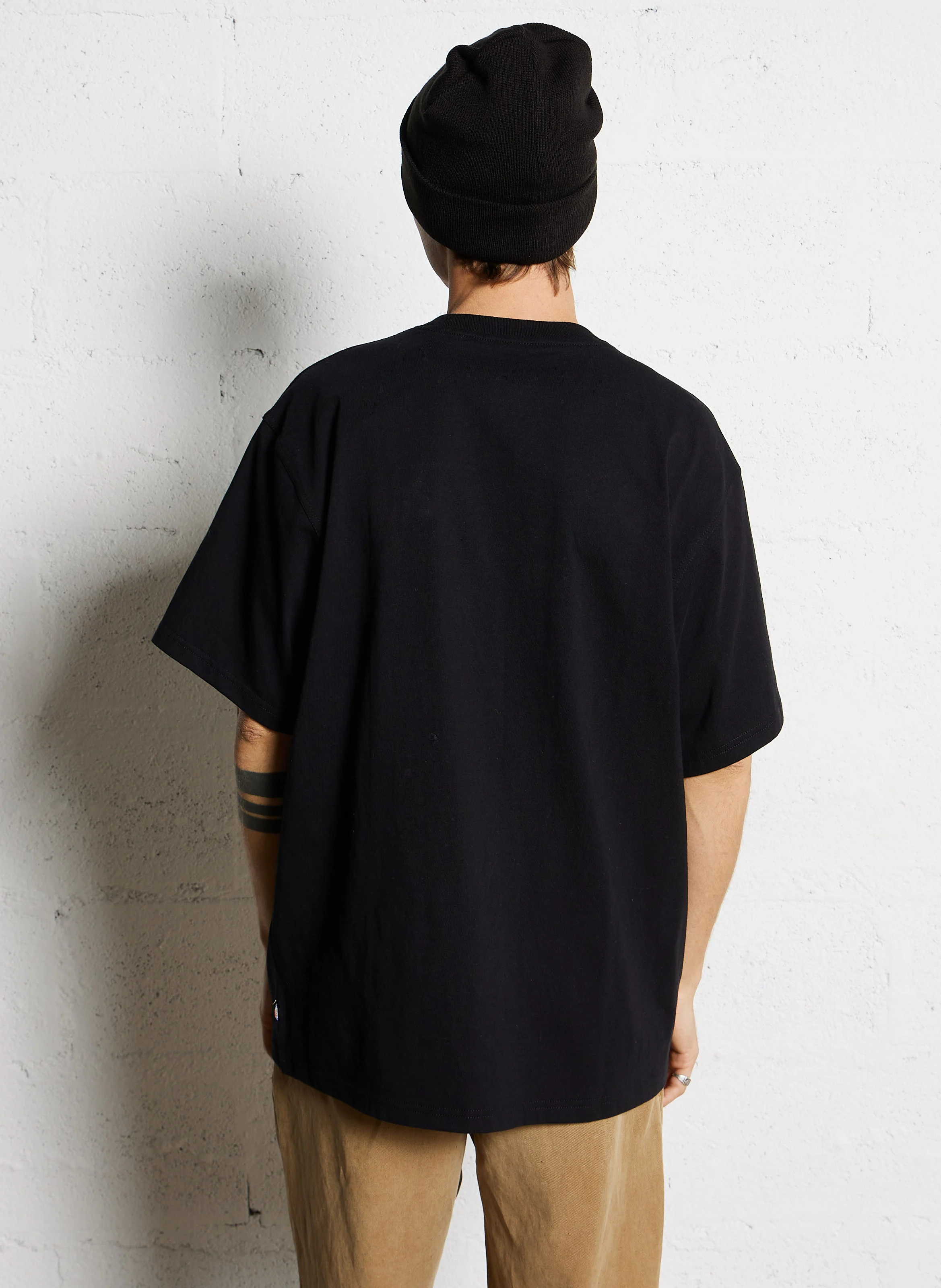 CLANCY - Tee-shirt manches courtes droit en coton | Noir