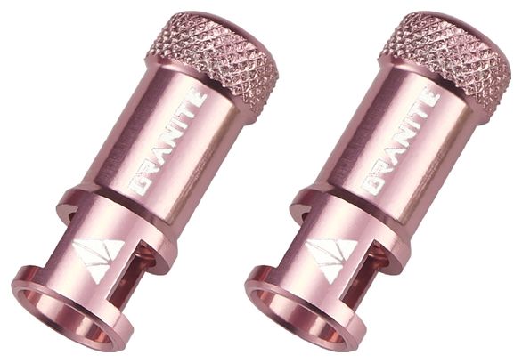 Paire de Bouchons Démonte-Obus Granite Design Juicy Nipple Presta Rose