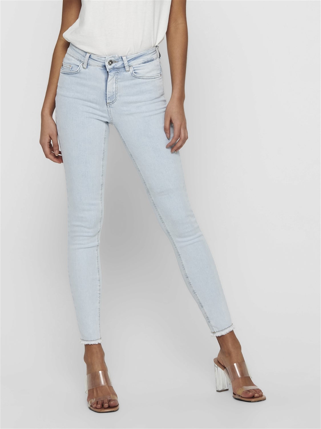 ONLBLUSH Mittlere Taille Skinny Fit Jeans Light Blue Denim