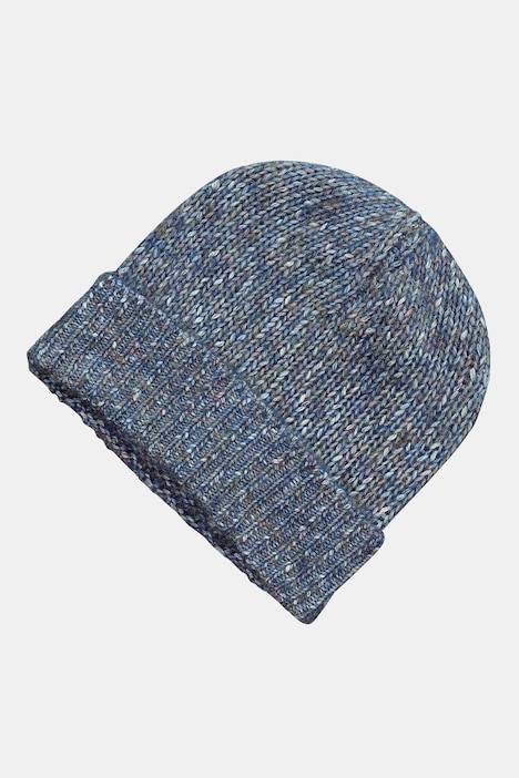 Strickmütze, Umschlag, weicher Rippstrick