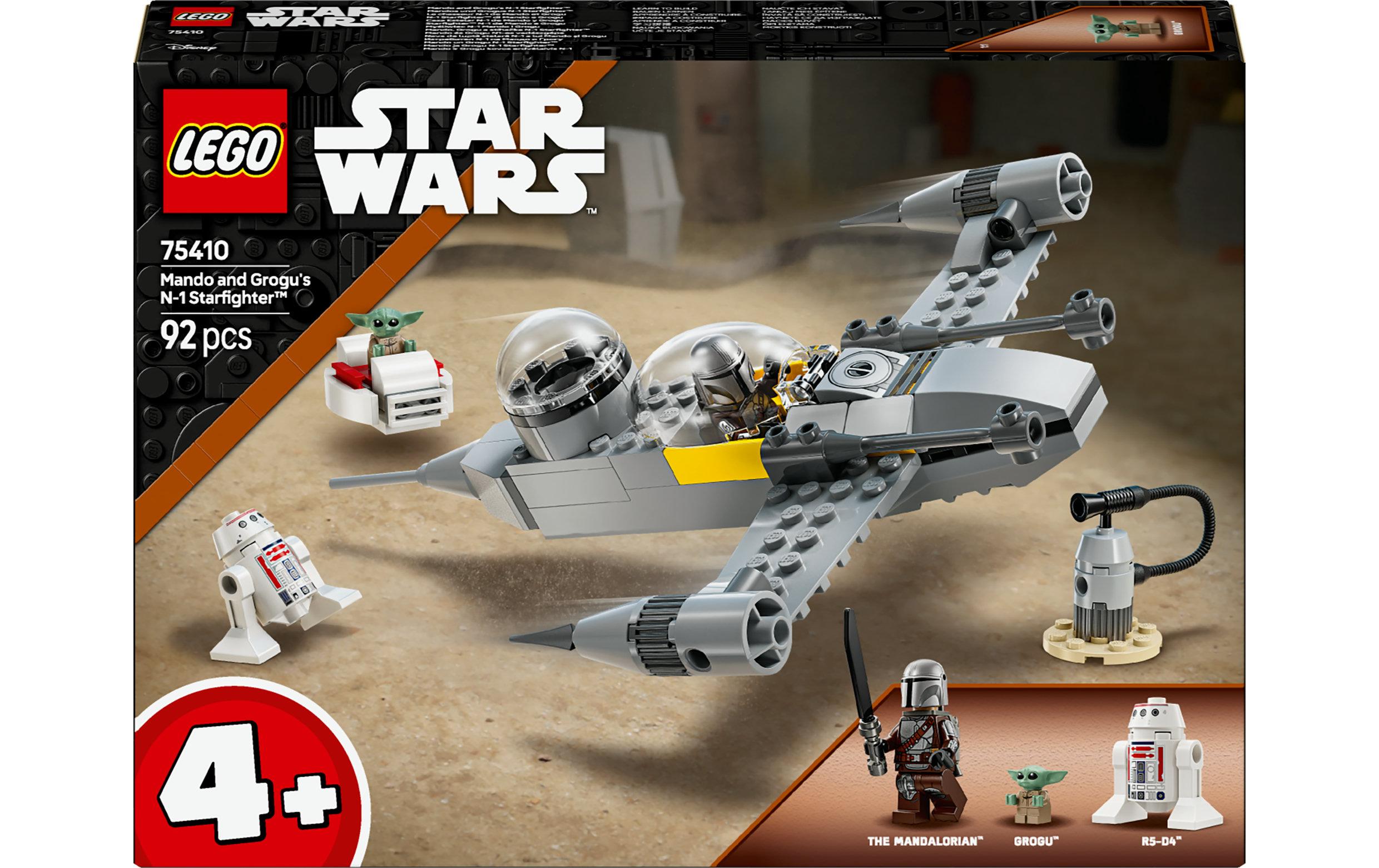 Star Wars Mandos und Grogus N-1 Starfighter 75410Cooles Star Wars Bauspielzeug für Kinder