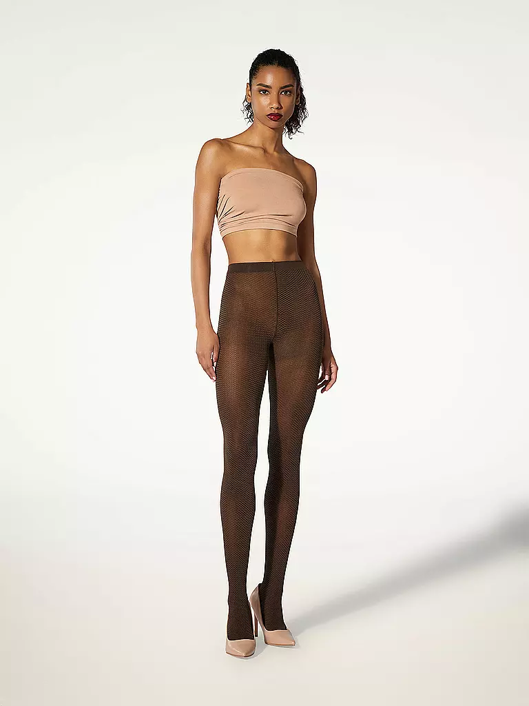 WOLFORD Modestrumpfhose 60 DEN Umber/Black braun