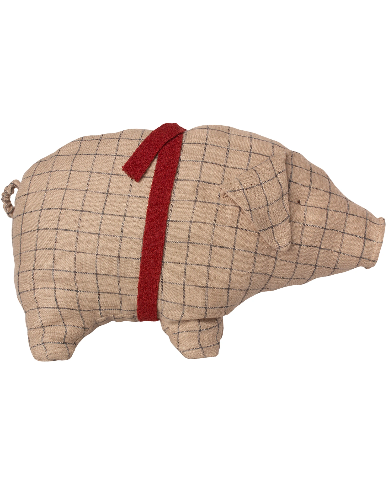 Kuscheltier PIG MEDIUM (20cm) kariert in sand