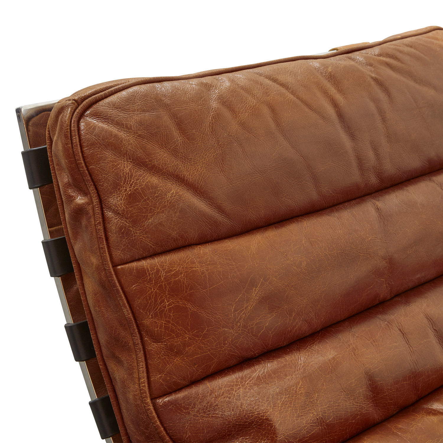 Lounger Van Buren braun/silber