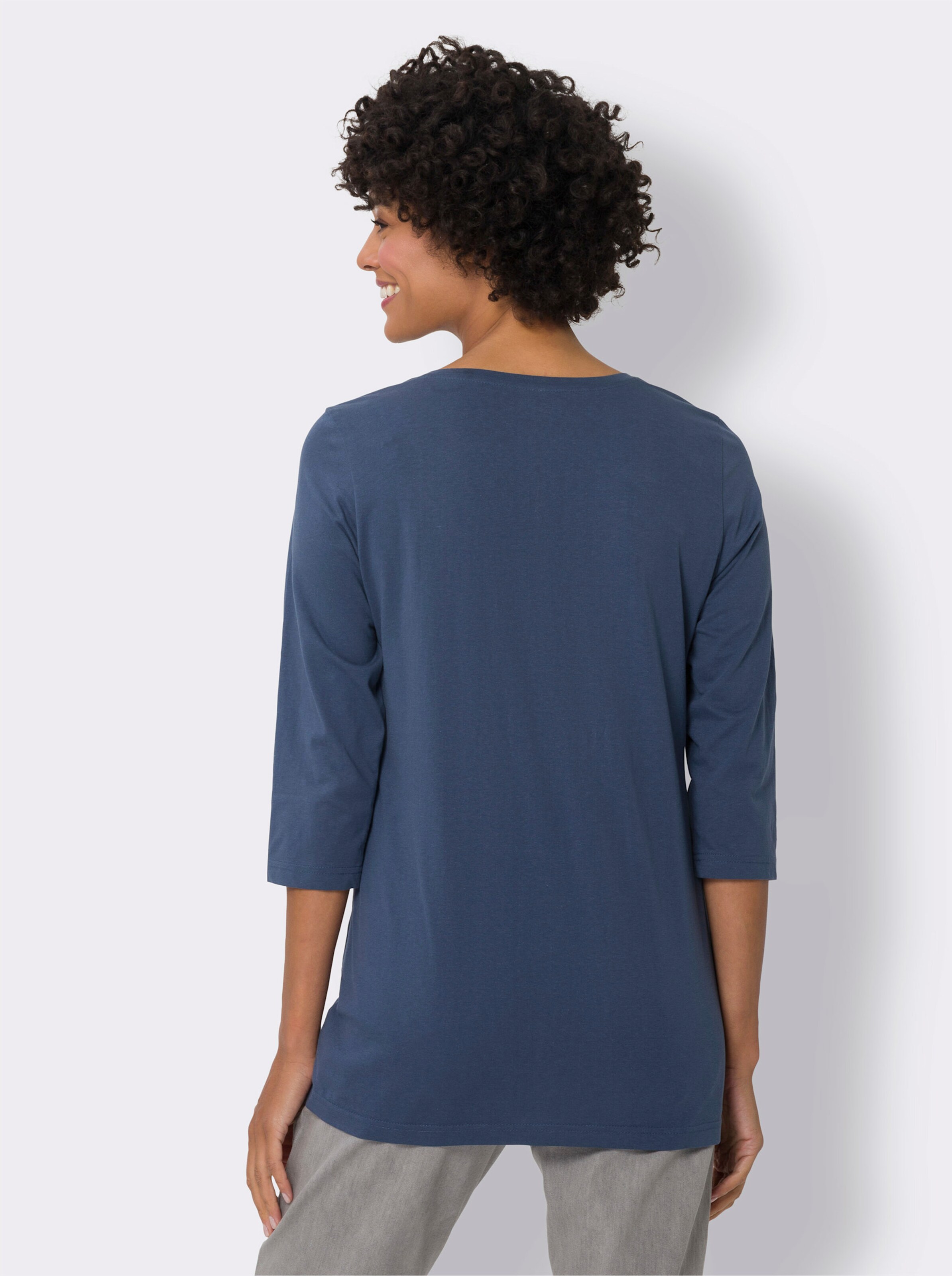 Longshirt aus reiner Baumwolle