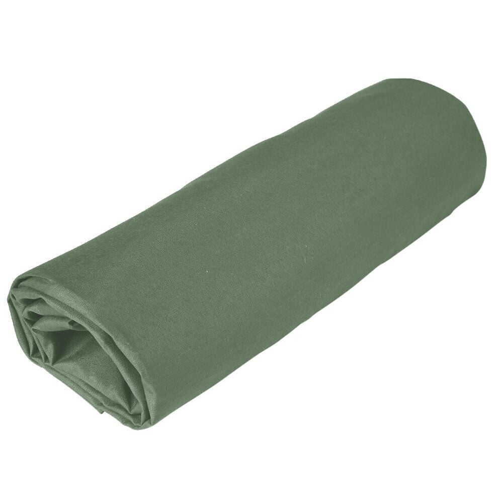 Drap housse 160x200cm 100% coton vert