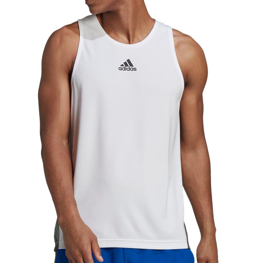 Adidas Débardeur Blanc Homme Adidas HN8511