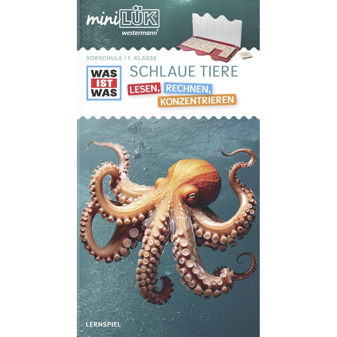 miniLÜK® - WAS IST WAS - Schlaue Tiere - Lesen, Rechnen, Konzentrieren - Vorschule/1.Klasse