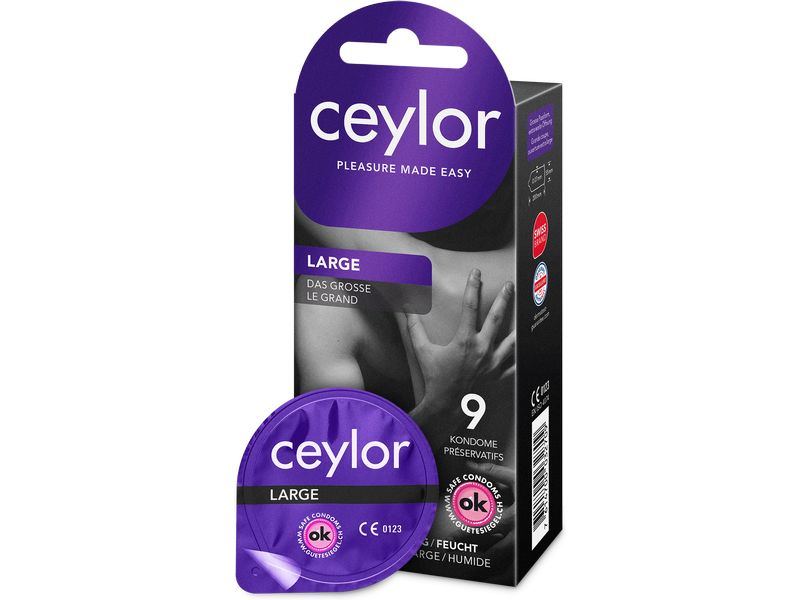ceylor Kondome Large 9 Stück Transparente Präservative