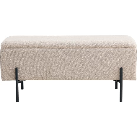 Watford bænk med opbevaring - beige