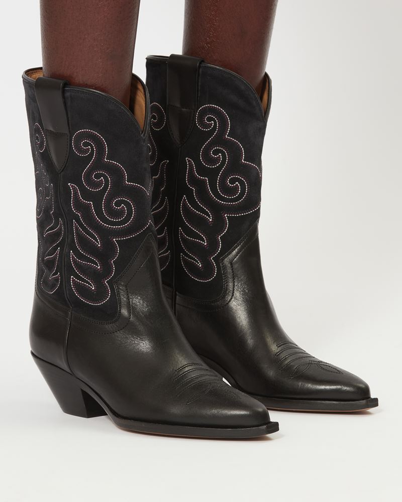 DUERTO BOTTES SANTIAGS EN CUIR VELOURS