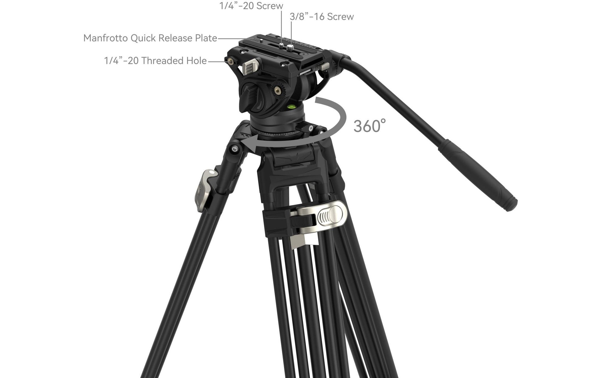 Stativ FreeBlazer Heavy-Duty Kit AD-80<br>Professionelles Videostativ