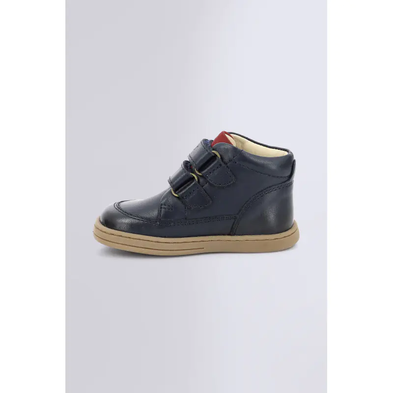 TRACTOK MARINE SNEAKERS HAUTES Cuir Garçon