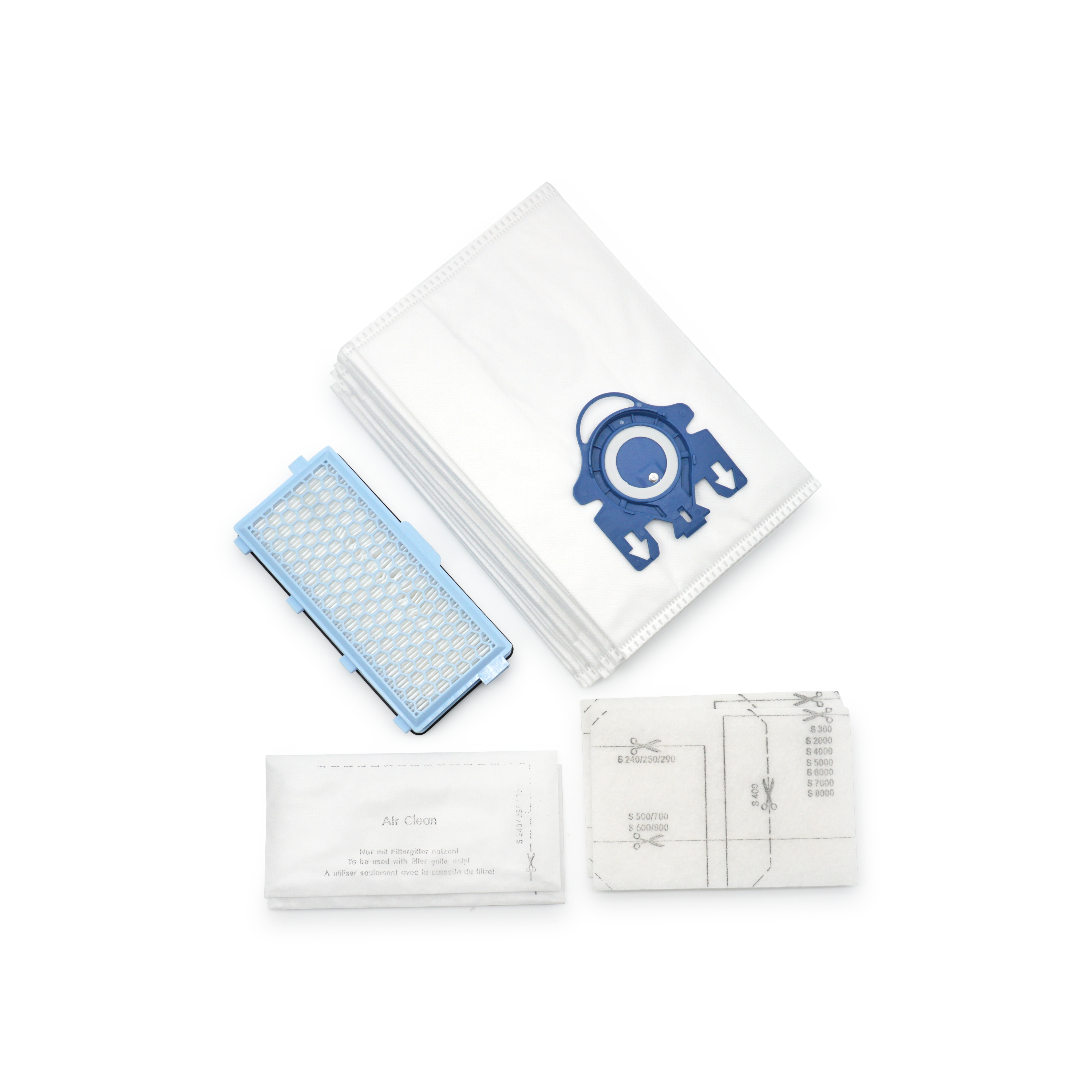 (17-tlg. Set) Ersatz Staub Beutel / Reinigungs Filter Kit für Miele Staubsauger