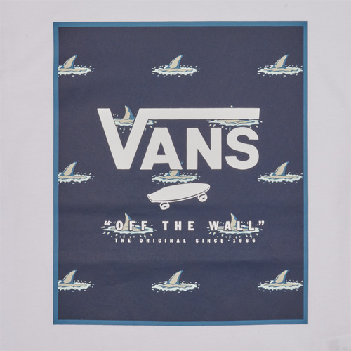 Vans - PRINT BOX - Blanc / Bleu