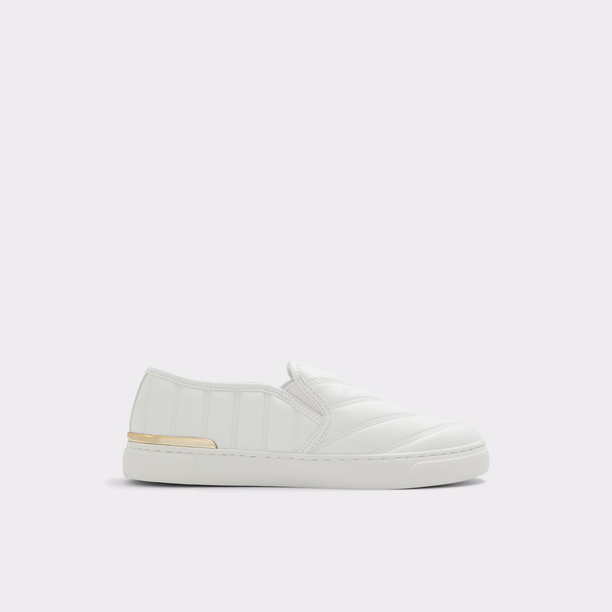 Crendann White Women Slip on sneakers