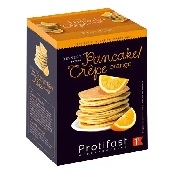 Protifast Sobremesa Alta Proteica Panqueca Crêpe Laranja 7 Sachês