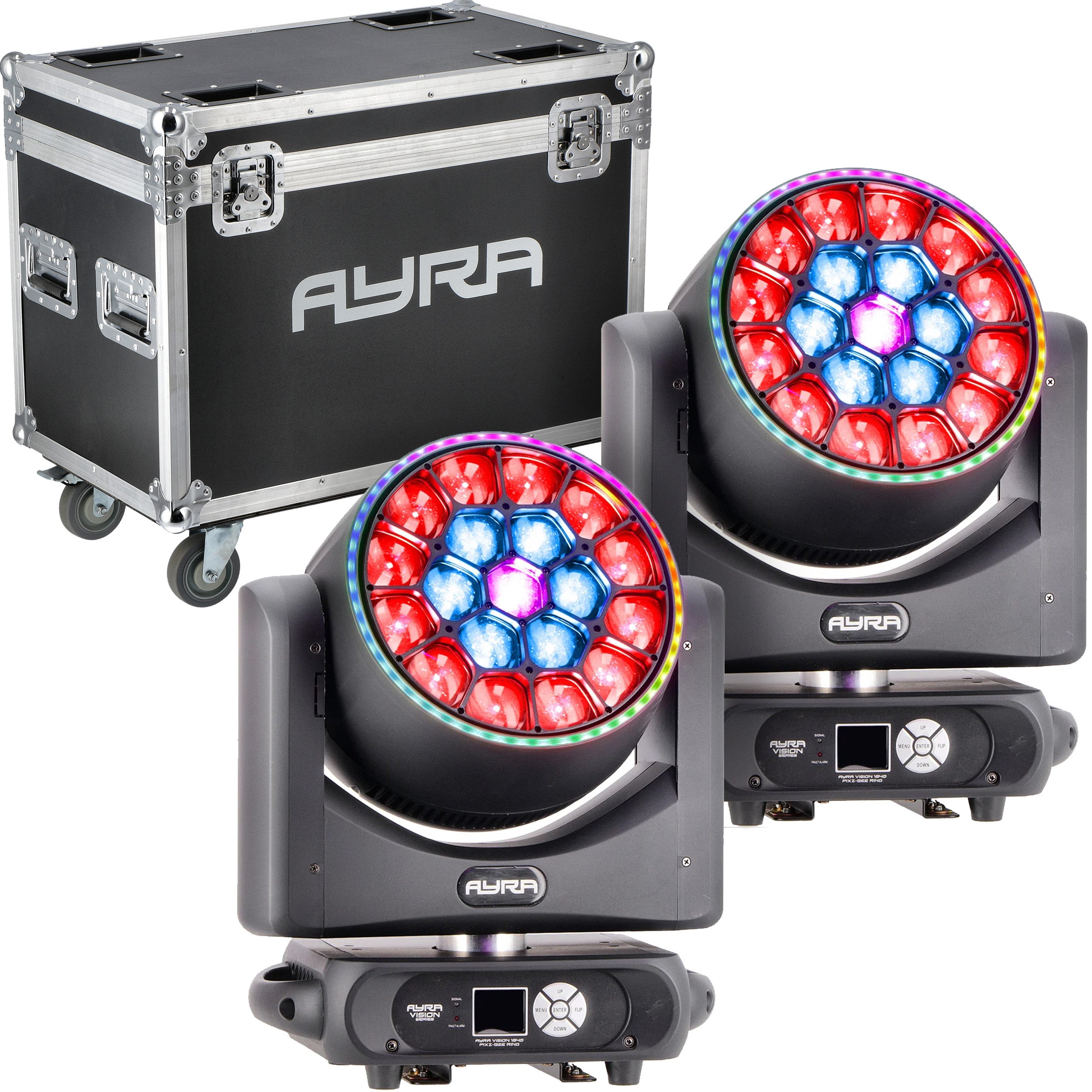 Ayra Vision 1940 PixZ-Bee movinghead set inclusief flightcase