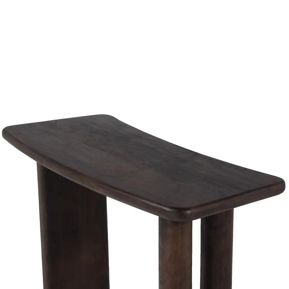 Sidetable Zwart - Mangohout - 113x44x76cm - Tafel Rumi