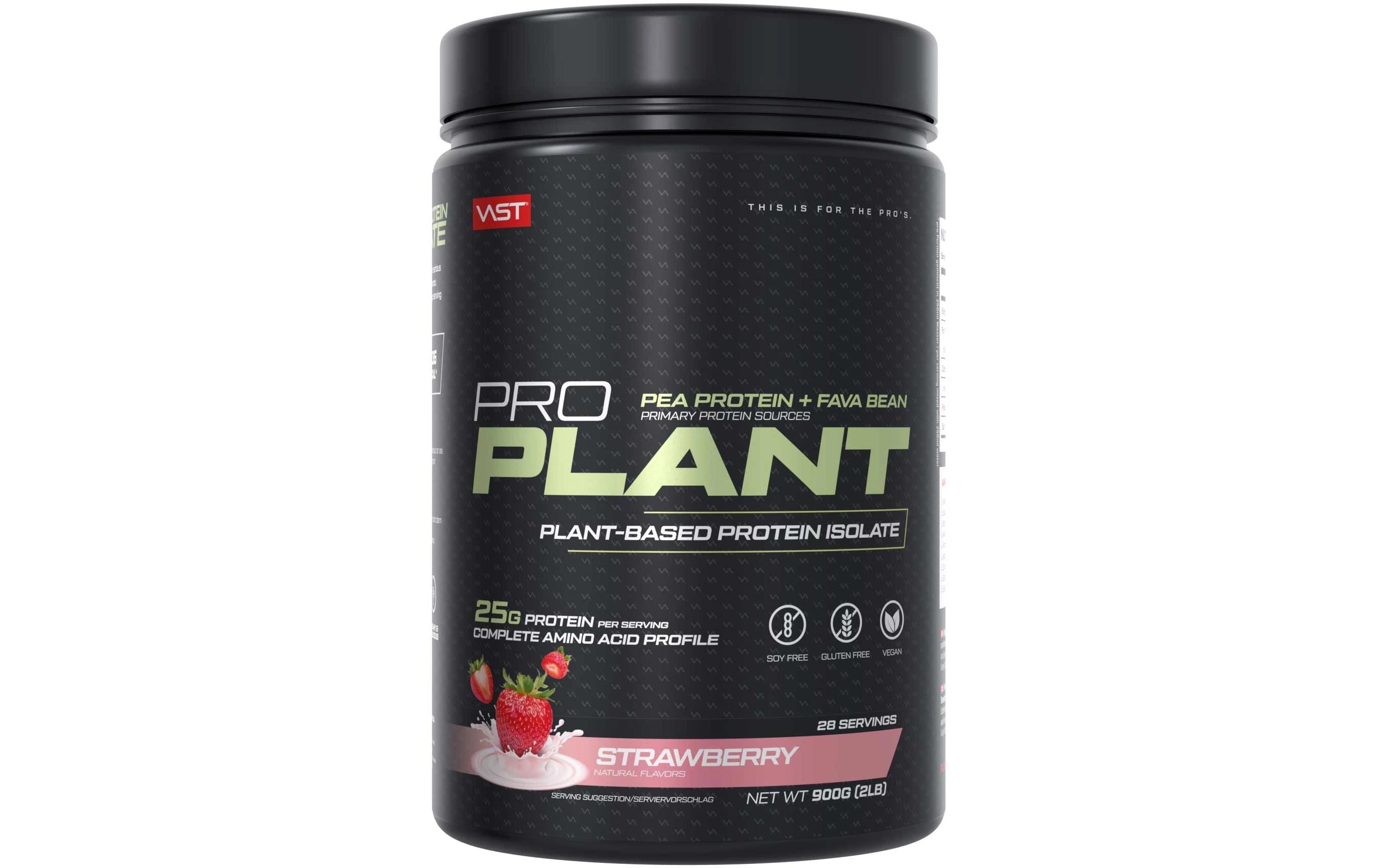 Pulver Pro Plant Protein Isolate StrawberryPlanted-Based Sportnahrung