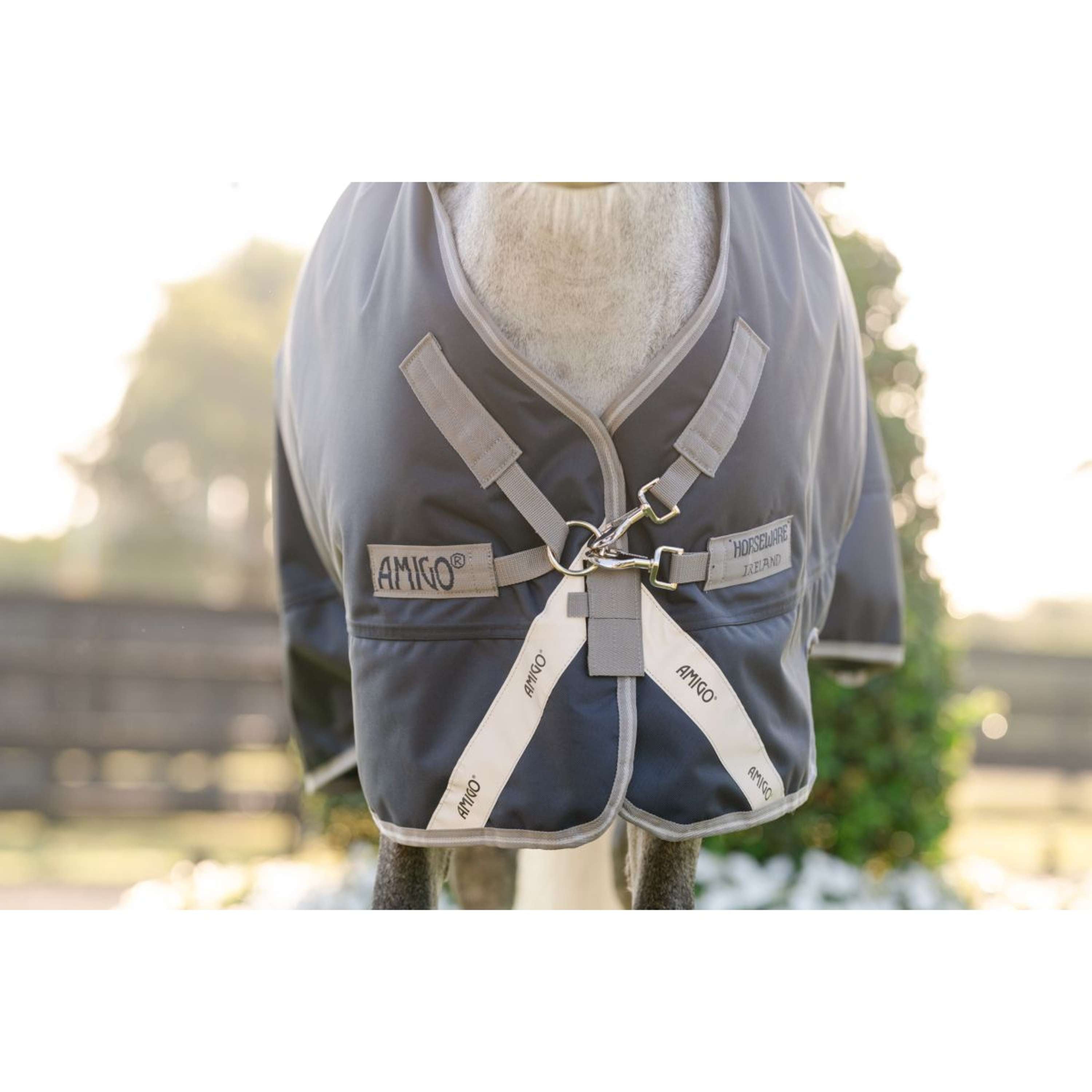 Amigo Turnout 1200D Plus Pony 0g Navy/Titanium Grey/Silver