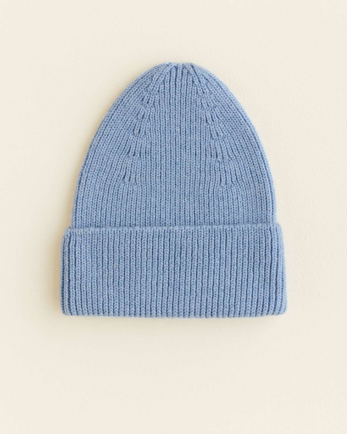Ull Beanie barn – 100% Merino, Ubehandlet | Ribb lue Fonzie