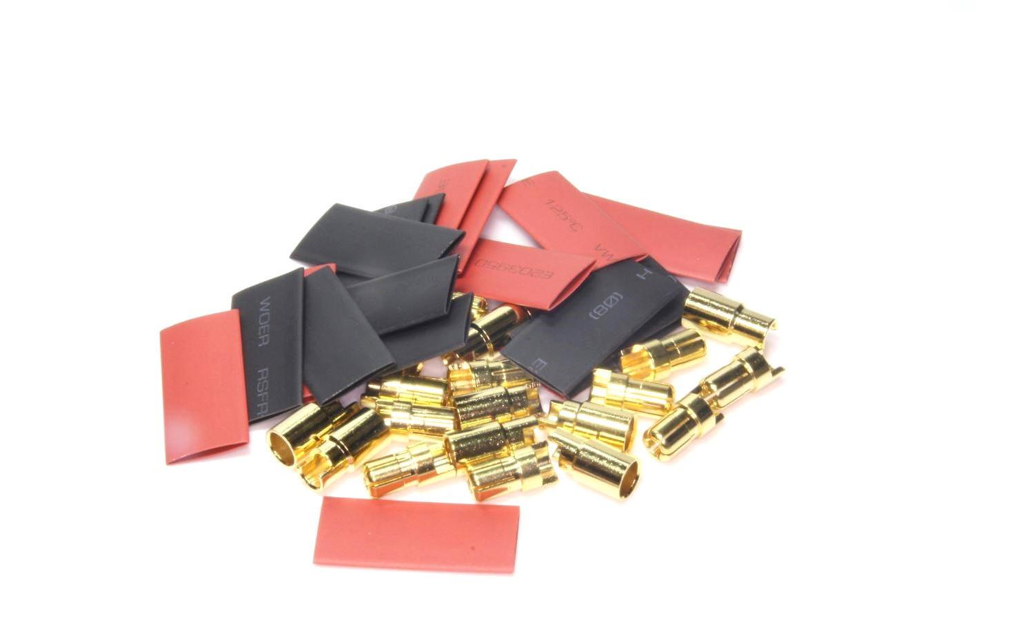 Stecker 6 mm Gold 10 Paar6 mm Goldstecker / Buchsen