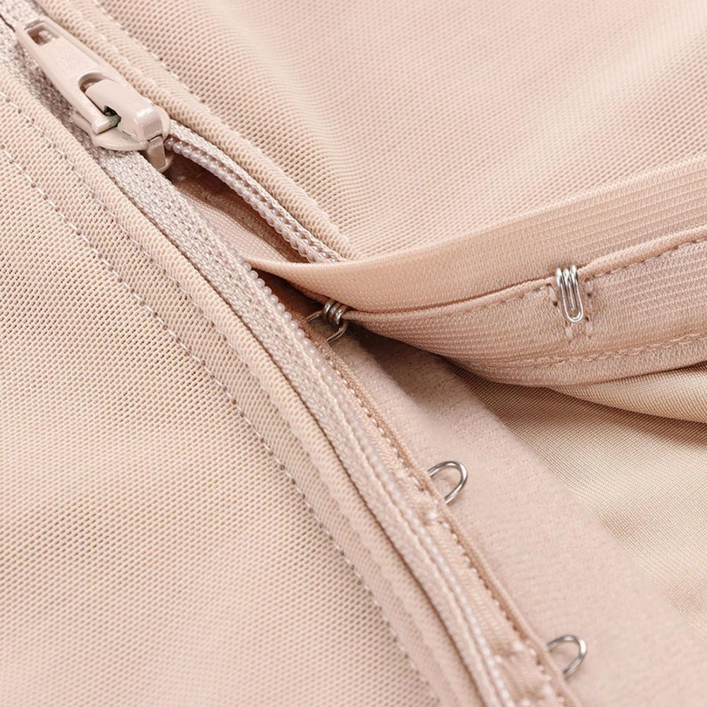 (Gr. M) Damen Body Former Shapewear Bauchweg Unterwäsche Hohe Korsett Taille   Träger - Nude