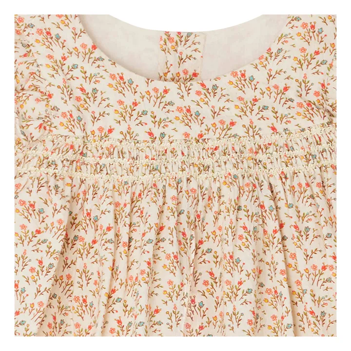 Bonpoint Robe Clothibis Fleurie | Beige