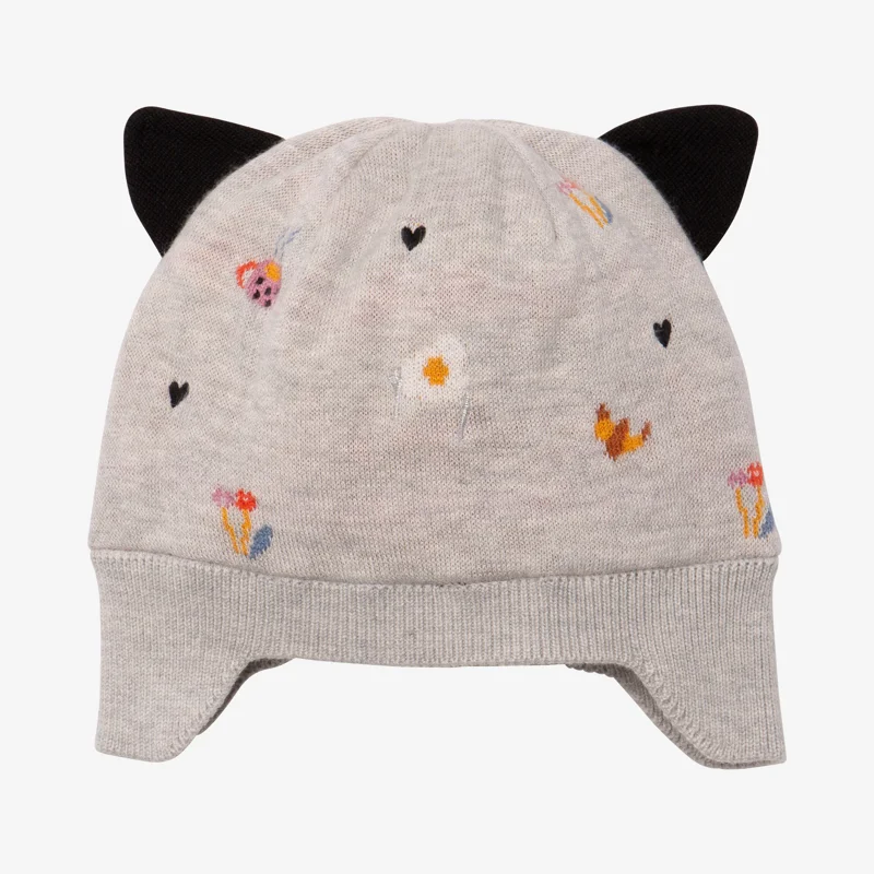 Bonnet fille petit-déjeuner Catimini Gris ou noir