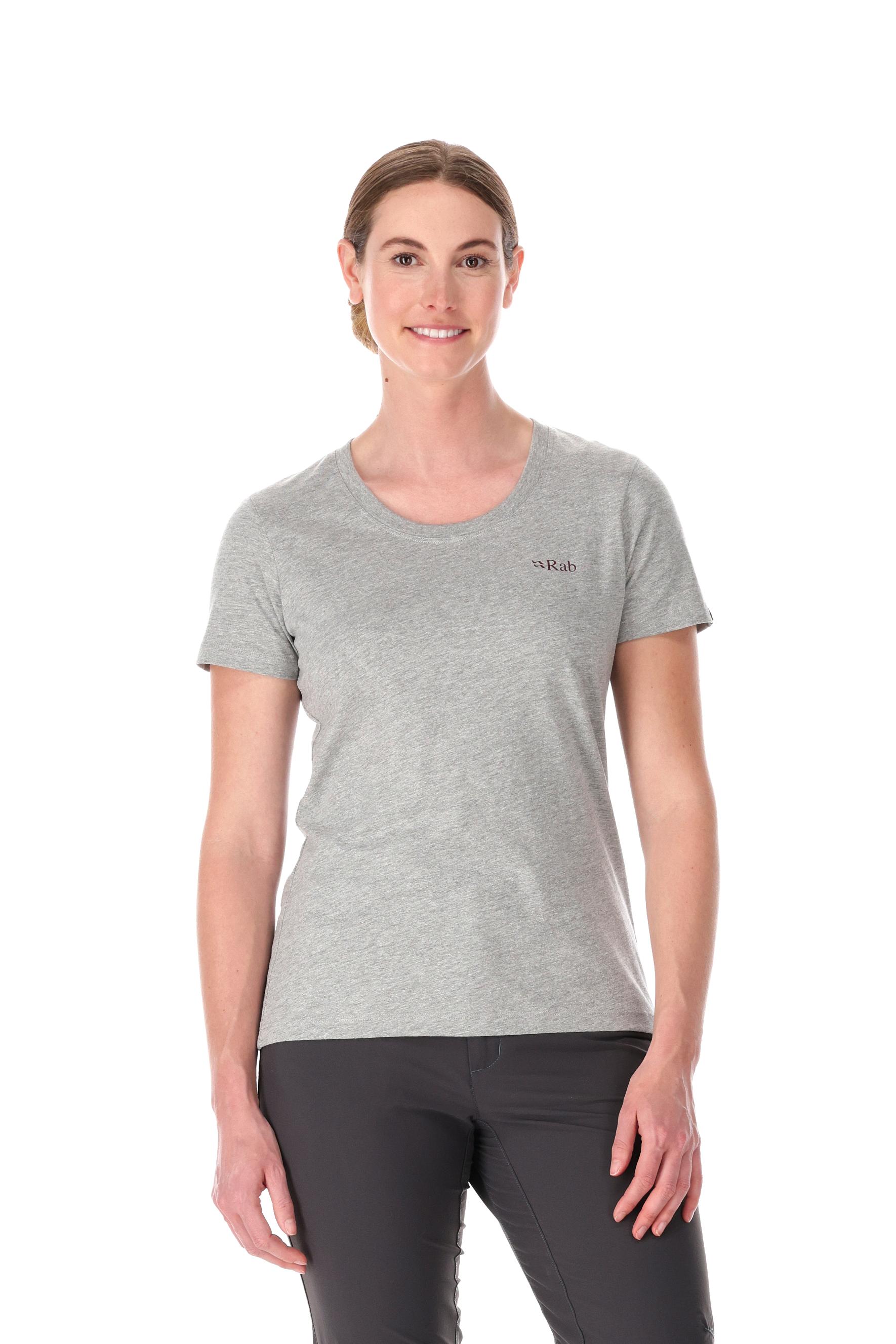 Rab Mountain Peak Tee Womens Grey Marl
