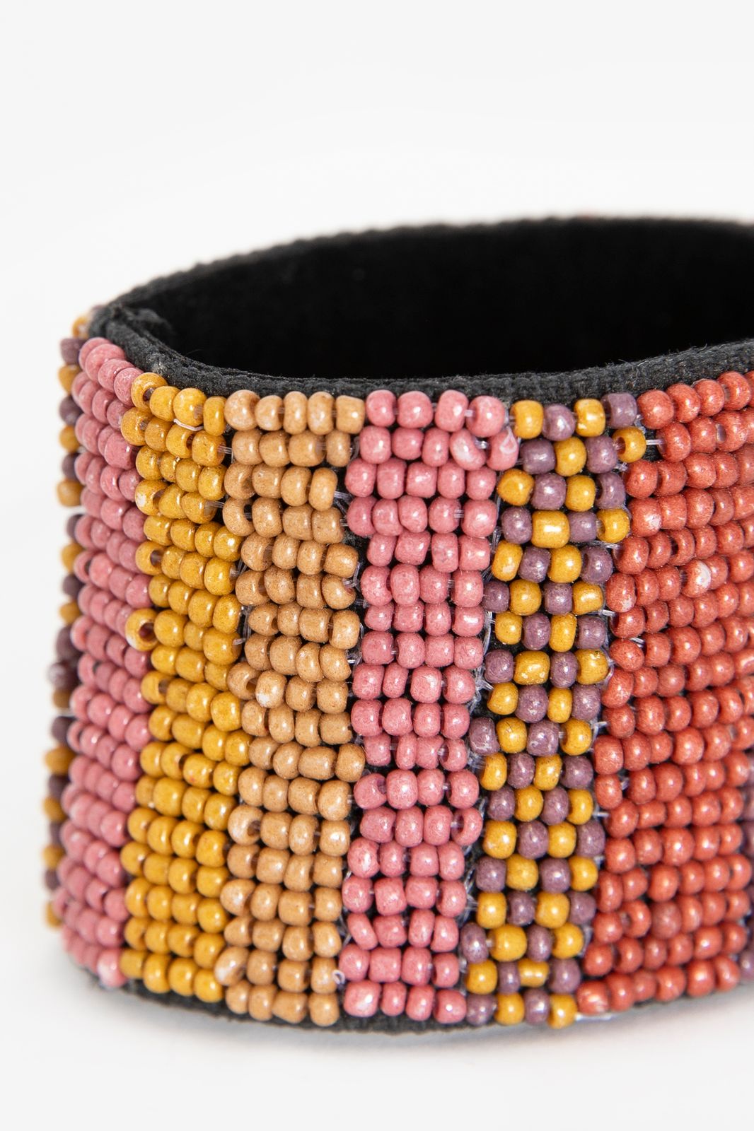 Servetring met multicolor kraaltjes