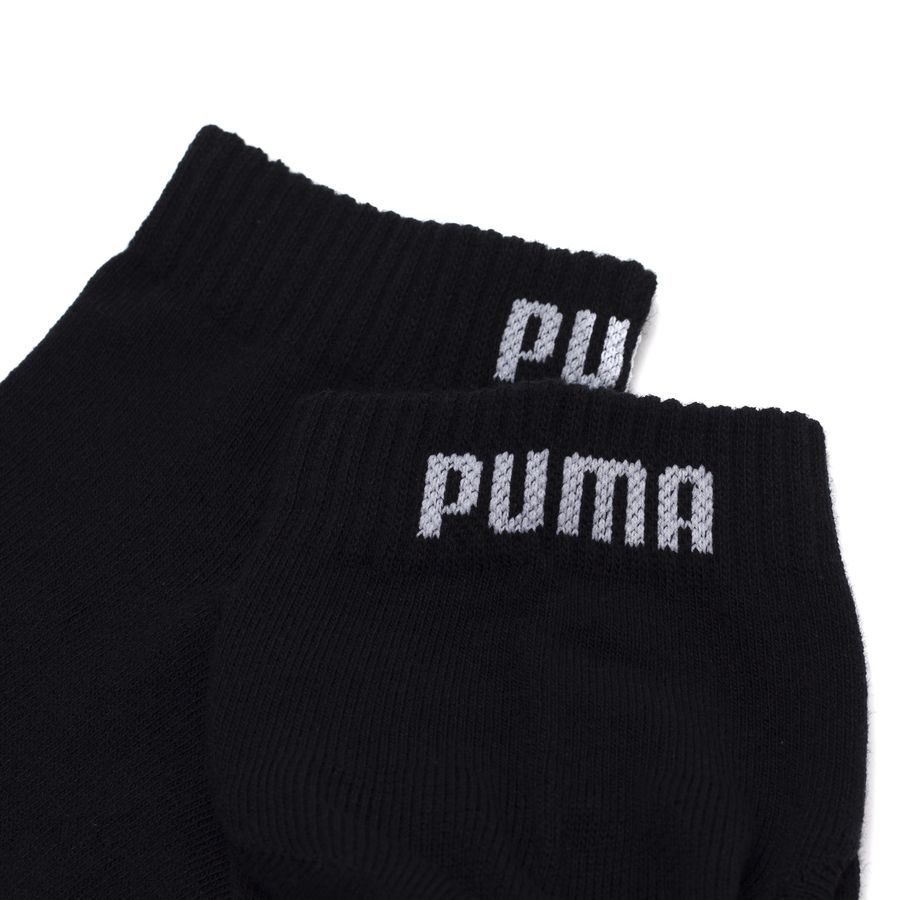 PUMA Socquettes Quarter Plain Pack de 3 - Noir/Blanc