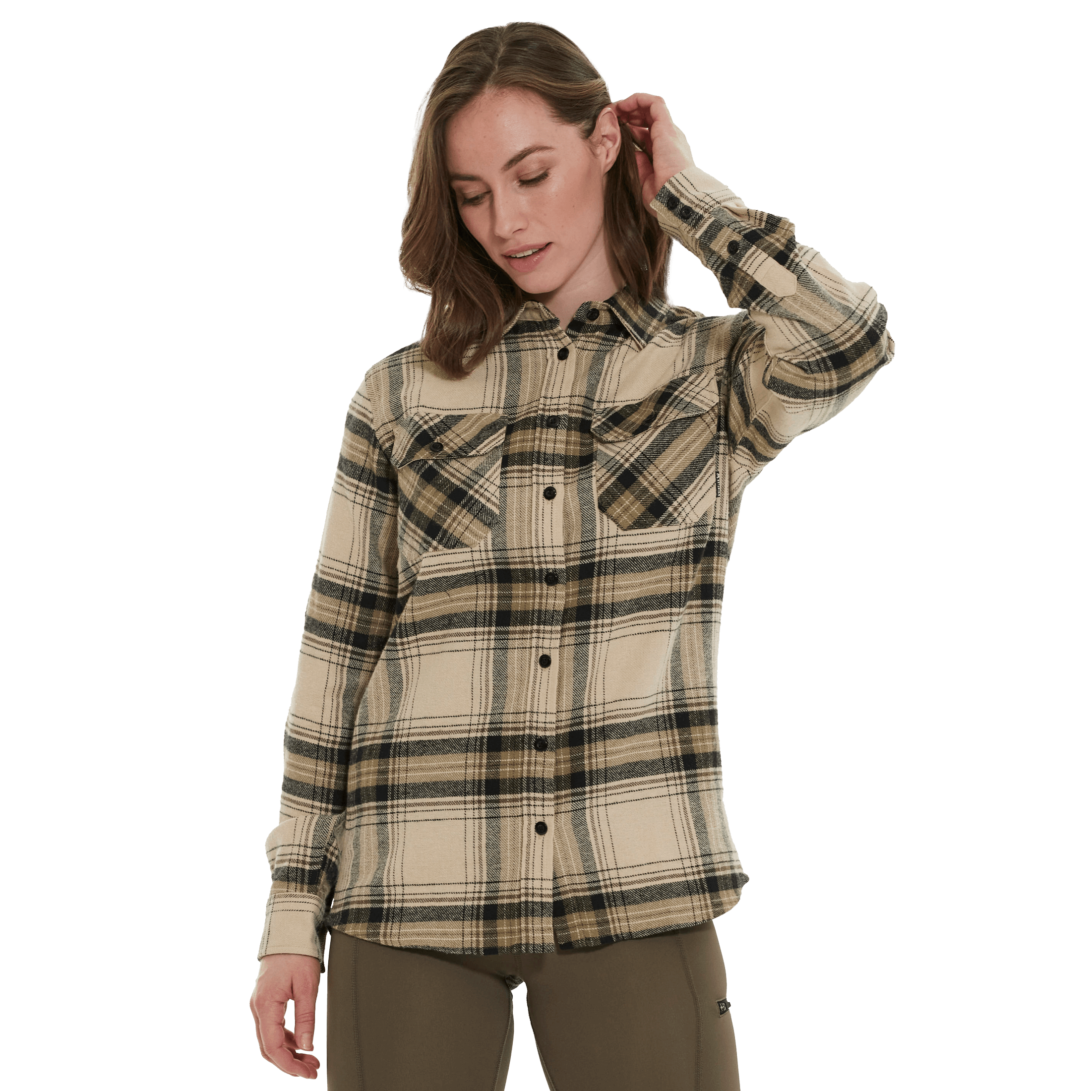 Vertical Jambam W Flannel Shirt - Fritid og bomull