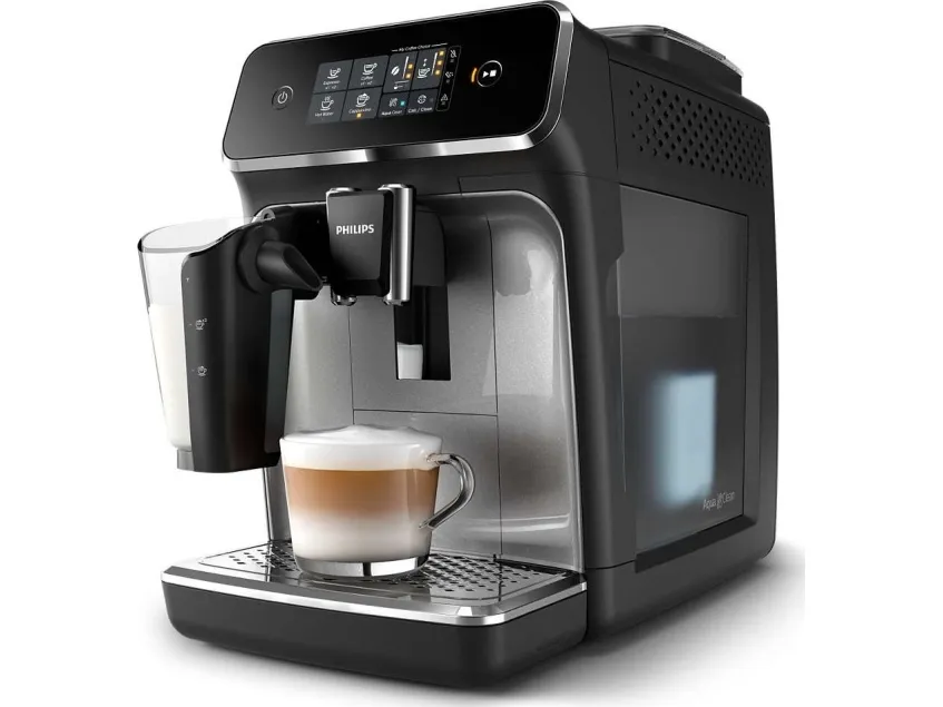 Philips Series 2300 EP2336 - Automatisk kaffemaskine med mælkeskummer - 15 bar - sort/krom