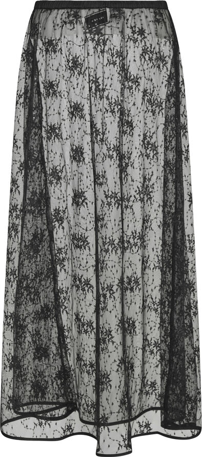 Neo Noir Loreta Lace Sequins Skirt Black