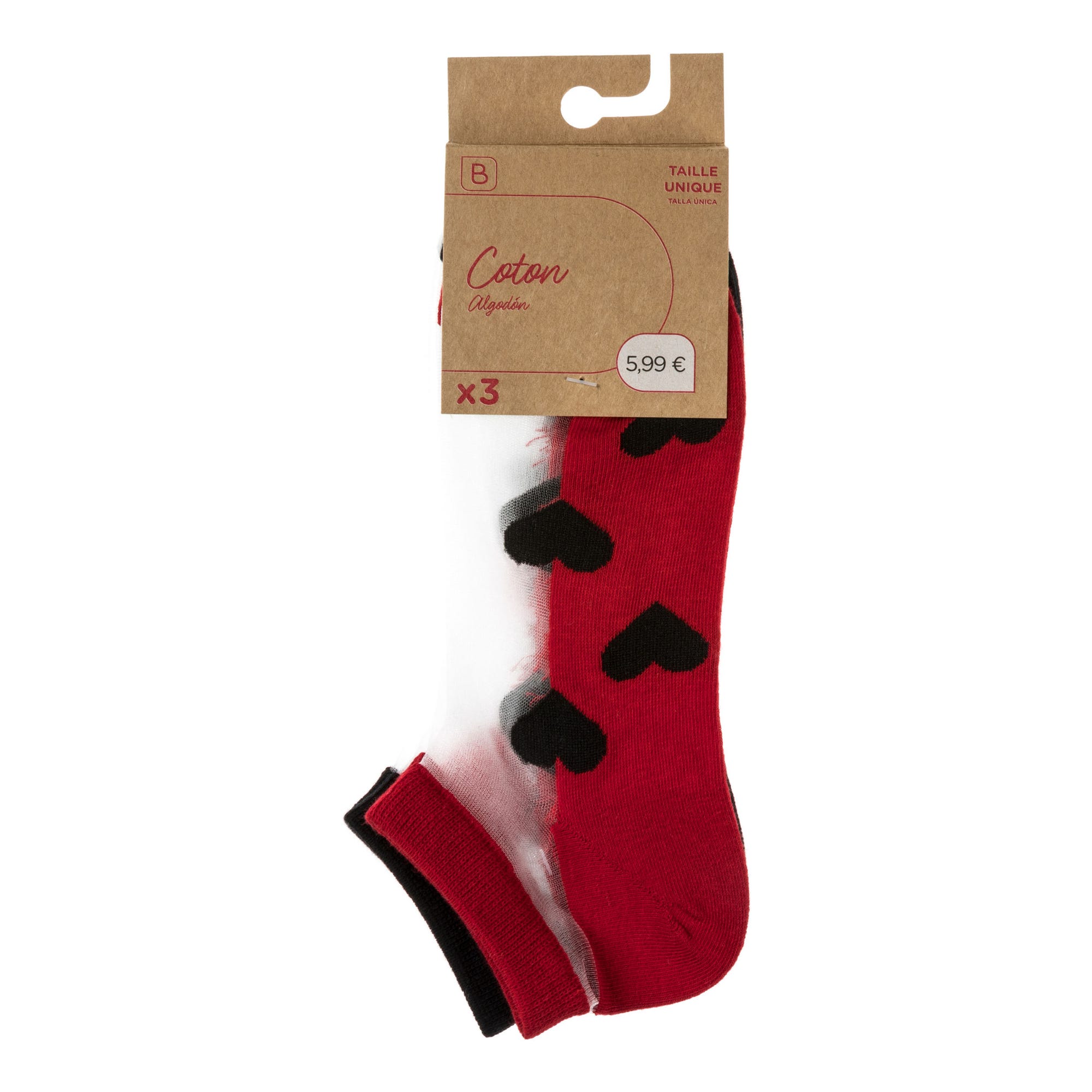 Chaussettes Femme rouge