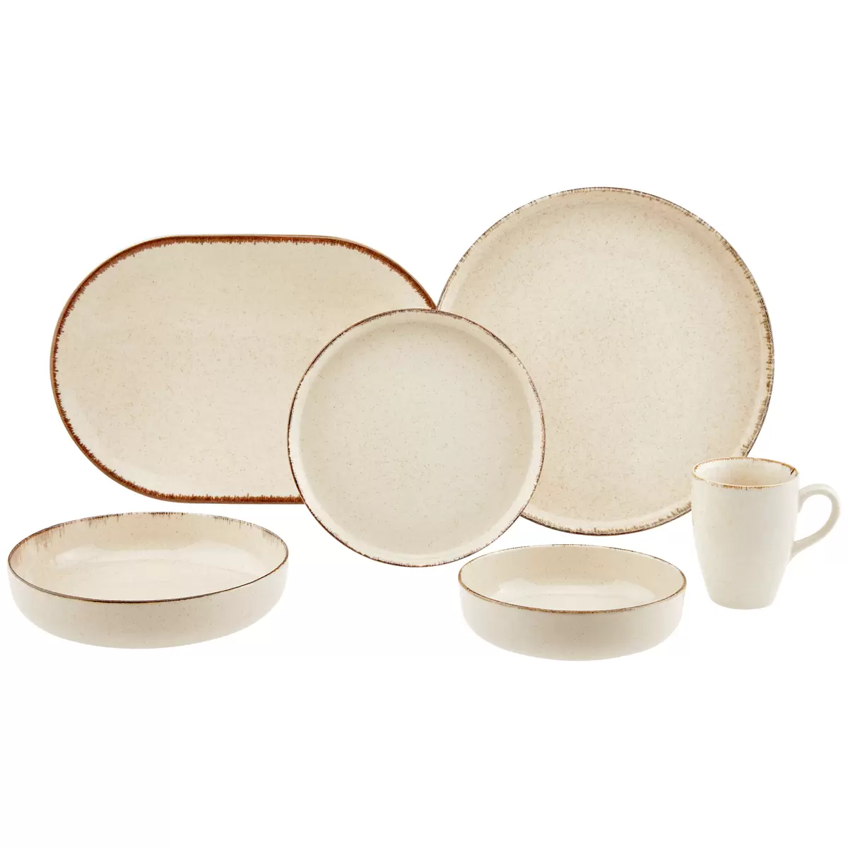 Speiseteller Sonoro James Wood Beige